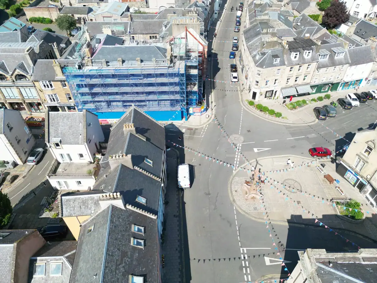 Jedburgh from above by Firebug Media